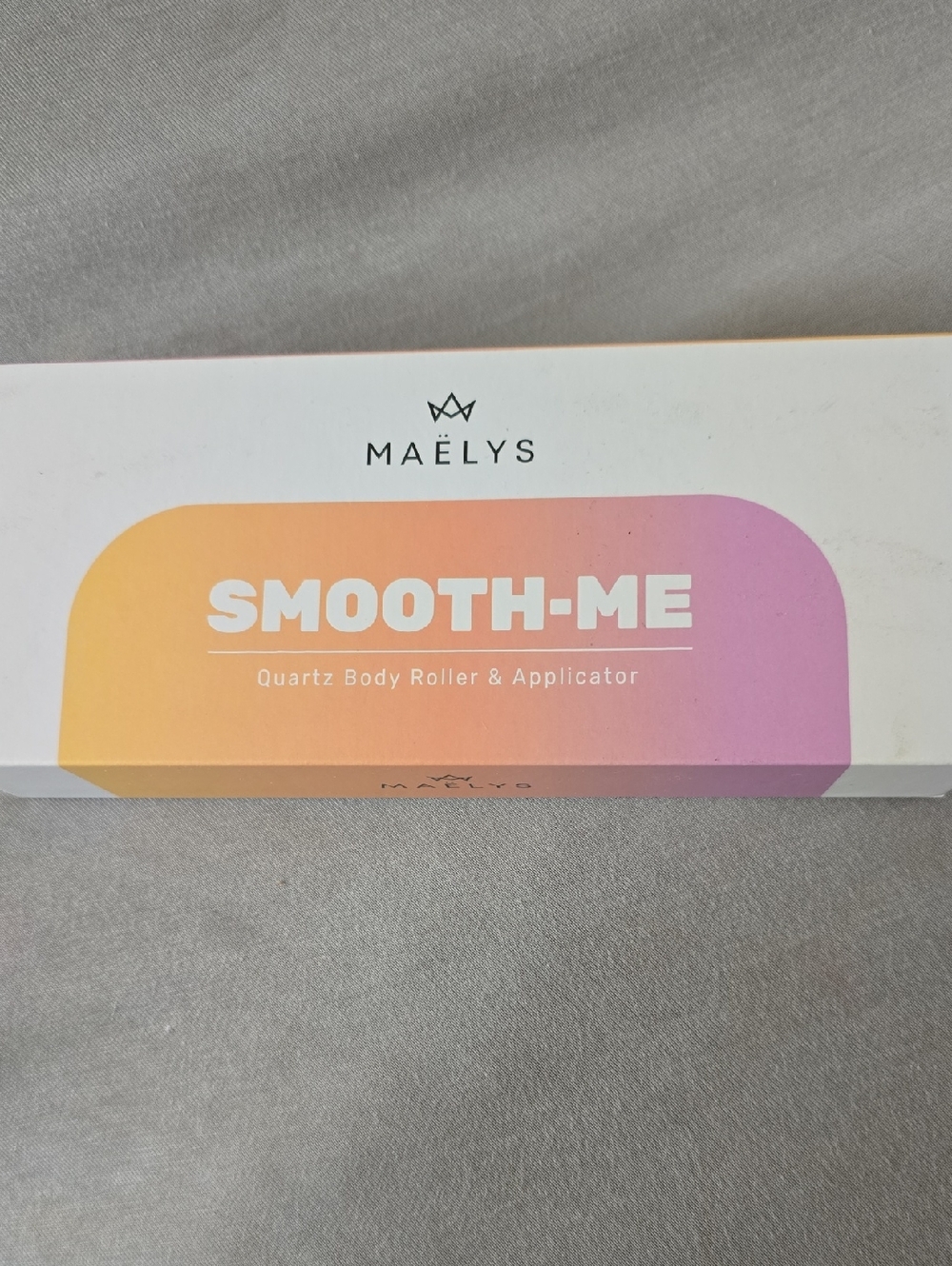 Maelys Smooth-Me Quartz Body Roller & Applicator - Pink/Peach